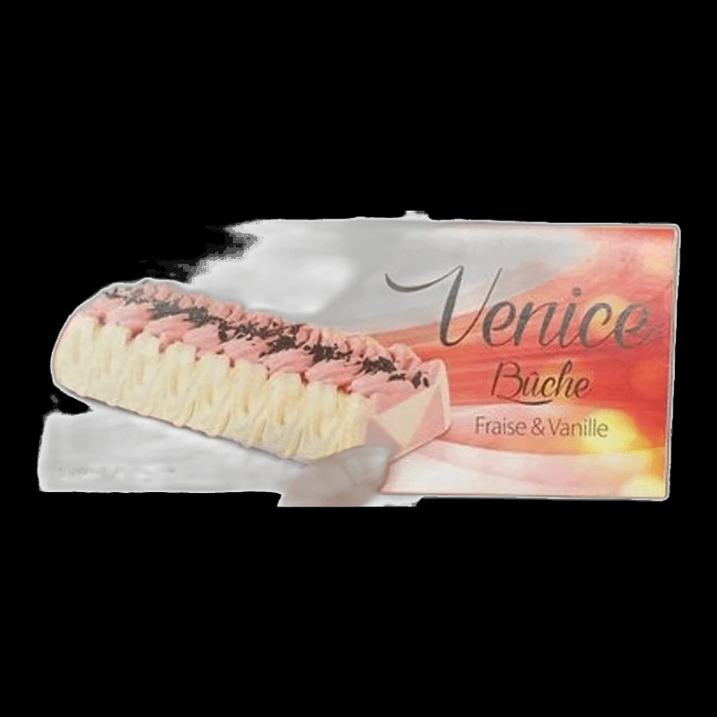 Buche A La Venice, Parfum Vanille et Fraise, 450g