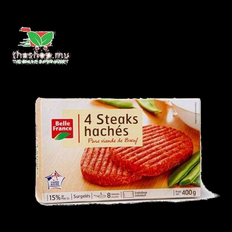 Sik Yuen Limited Frozen Belle France, 4 Steaks Haches 15% Mgr, 400g
