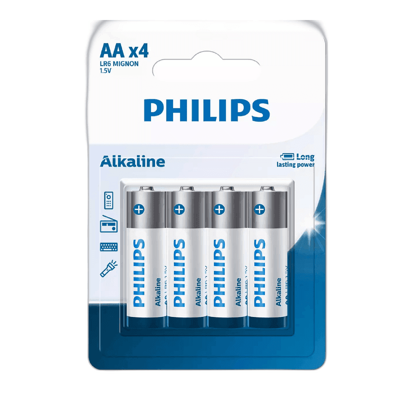 Deli, Alkaline Black Battery, AA X 4