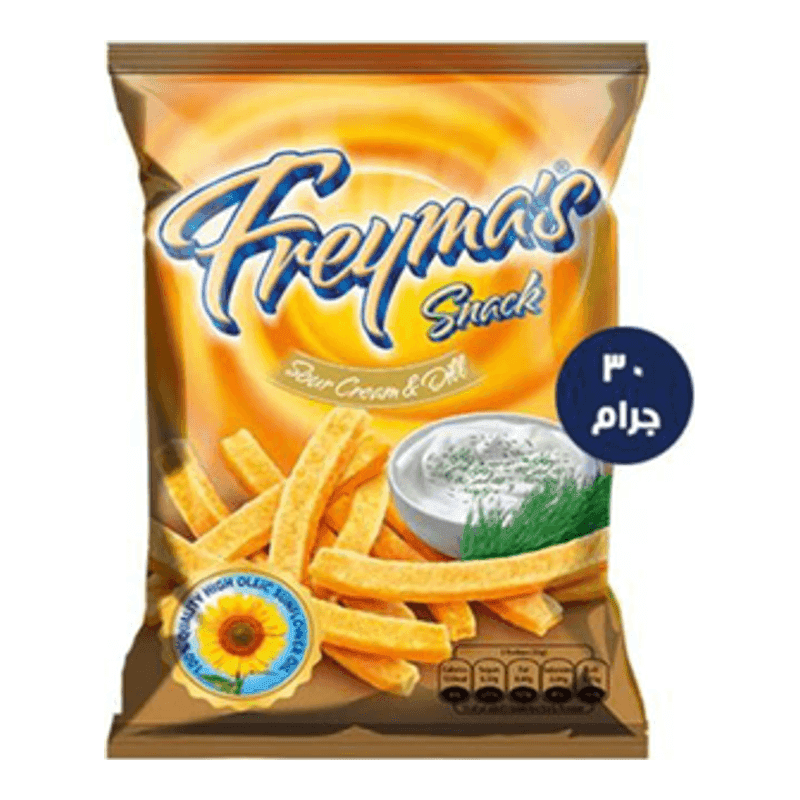 Freyma's Snack, Sour Cream & Dill, 30g