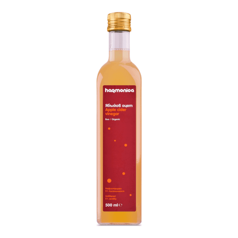 HARMONICA, ORGANIC APPLE CIDER VINEGAR 500 ML