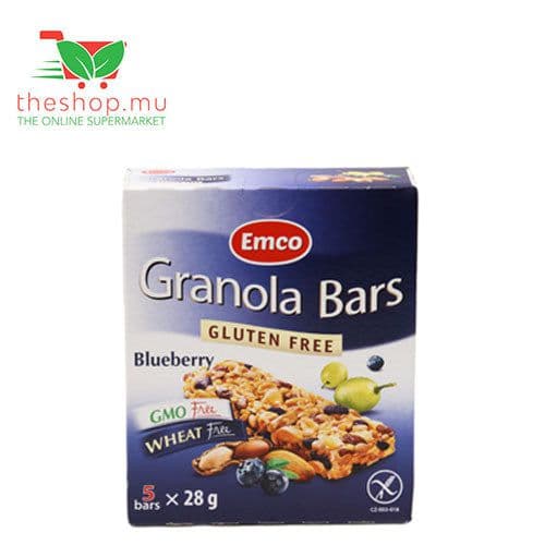 Emco, gluten-Free Bar Blueberry X 5, 140g