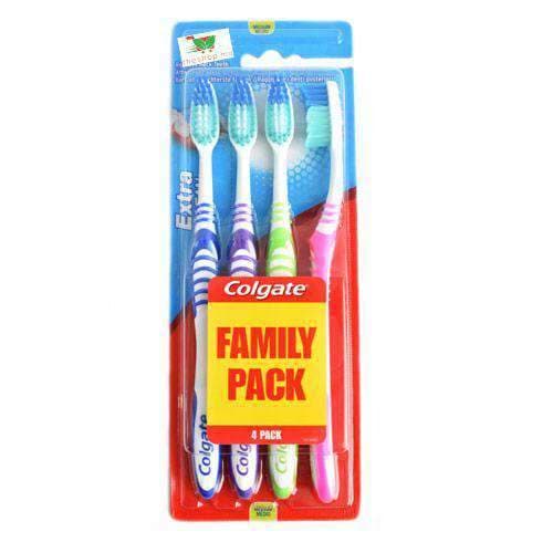 Colgate, Extra Clean Toothbrush, medium, pack of 4