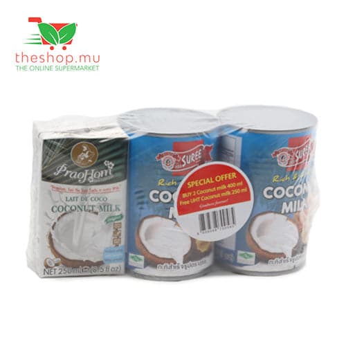 Suree Special Promo Pack Buy 2 Coconut Milk 400ml