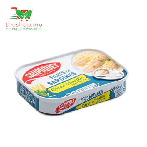 Saupiquet, Filets De Sardines Citons & Basil, 100g