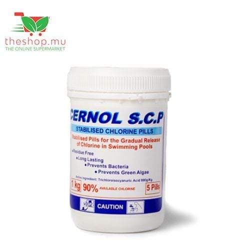Cernol, Stabilised Chlorine Pills for Pool, 1kg x5