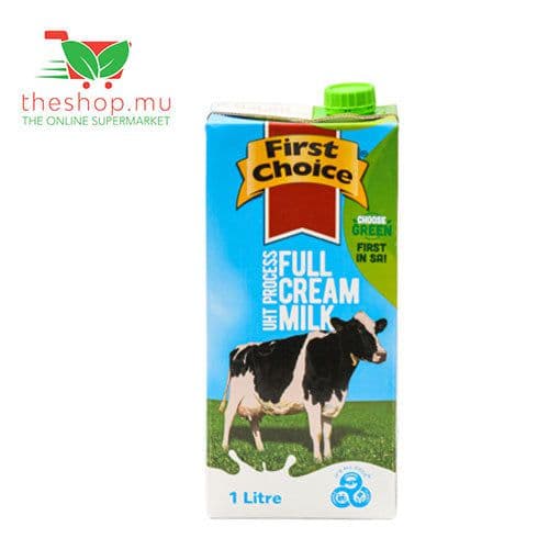 First Choice, UHT Full Cream Milk, 1L