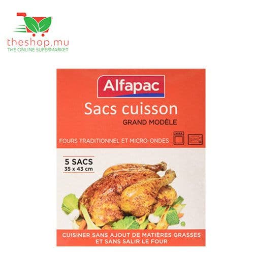 Alfapac, Sacs Cuisson Grand modele, 5 sacs 35 x 43
