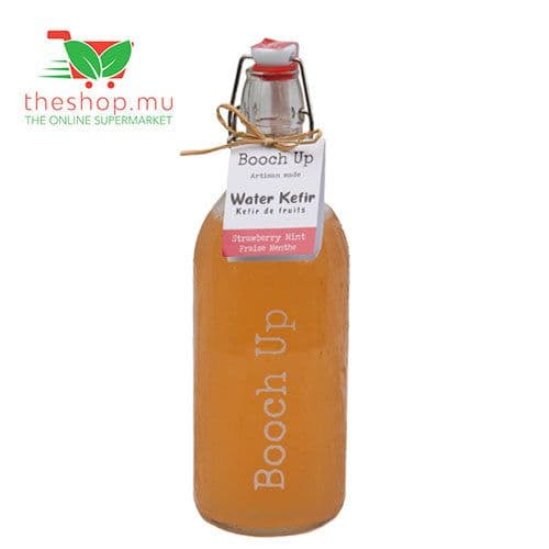 Booch Up, Strawberry mint water kefir, 1L