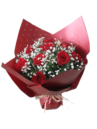 Pure Elegance Red Roses Bouquet