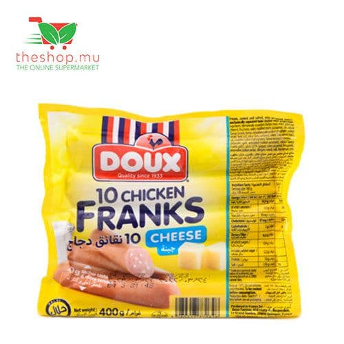 Doux, Chicken Franks Cheese, 400g