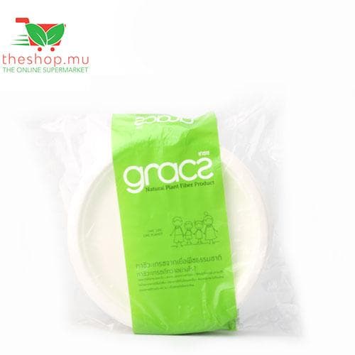 White Disposable Plate, 25cm, 50 pieces