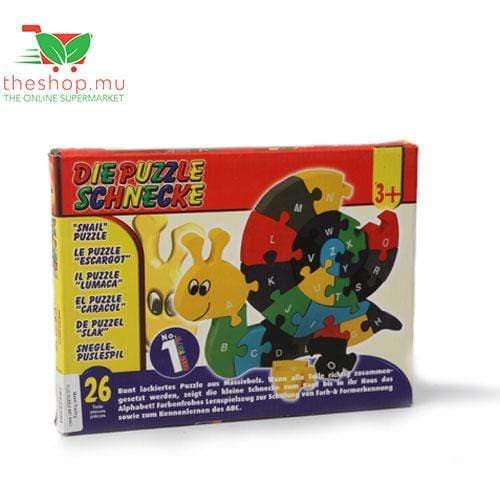 Die Puzzle Schnecke, Plug Puzzle ABC Snail, 26 pcs