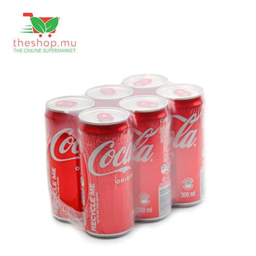 Coca Cola, Can, 300ml, Pack of 6