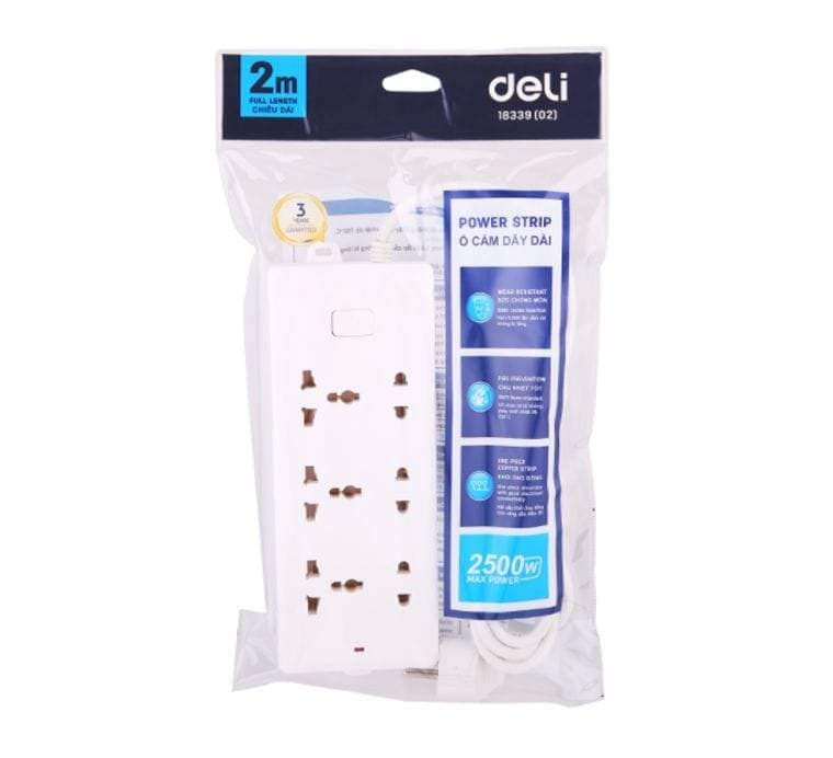 Deli, Household Power Strip (2M Cable)