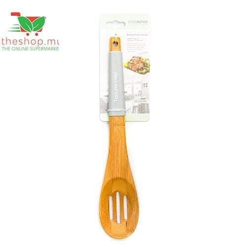 Casasunco, Bamboo Slotted Serving Spoon Grey