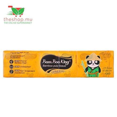 BamBoo King, Handkerchief Tissue 8 Sheets, x12