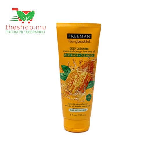 Freeman, Mask Clay Manuka Honey + Tea Tree Oil Cle