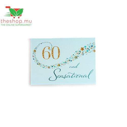 "60 and Sensational" Birthday Greeting Card