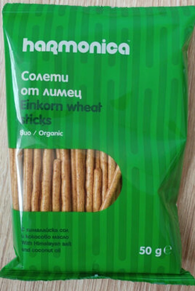 HARMONICA, ORGANIC EINKORN STICKS 50 G