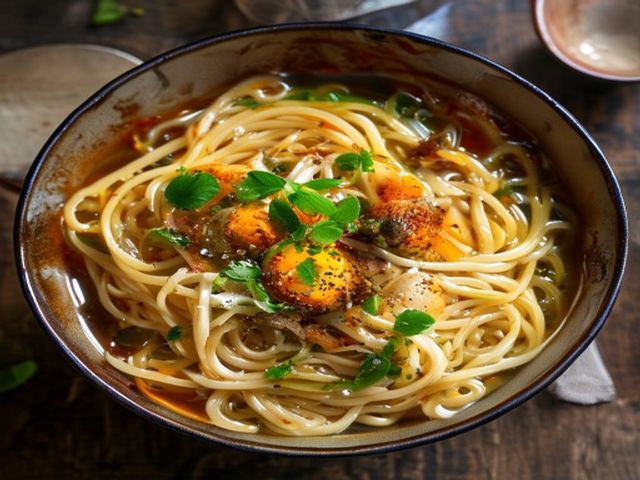 Mine Bouille (Boiled Noodles)